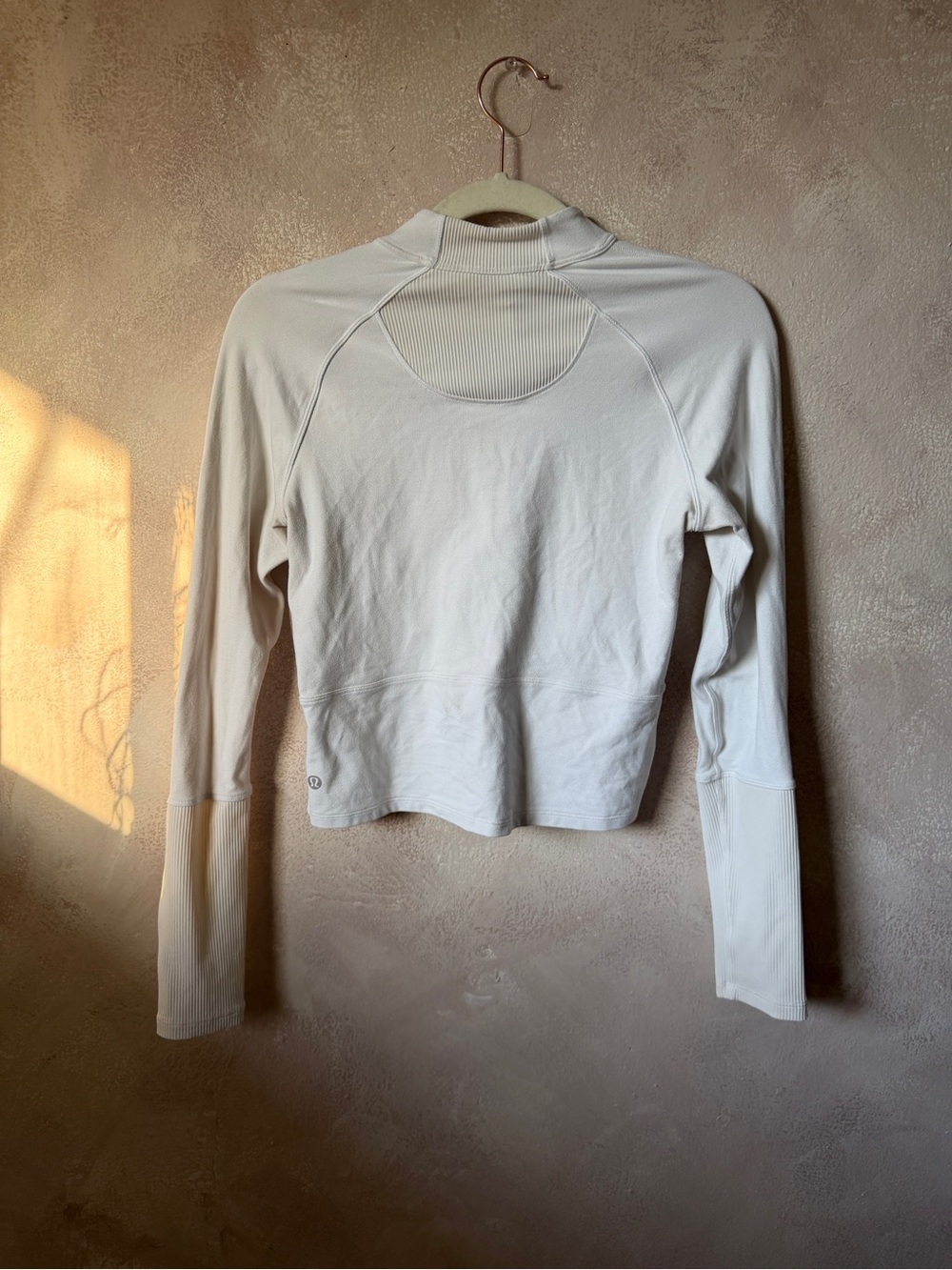 lululemon athletica White Long-Sleeve Quarter Zip Pullover - Picture 3 of 6